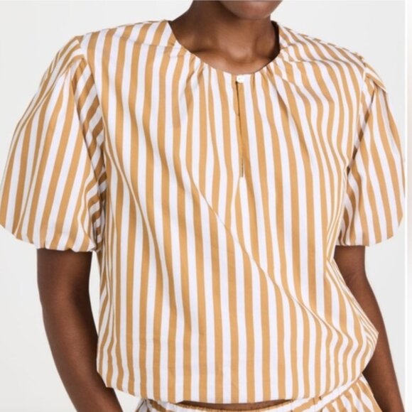 AYR Striped Elastic Waist Blouse - Picture 1 of 4
